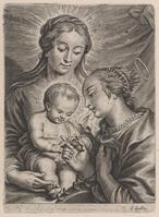 KG 18638
<br/>
Maria, Christus en de Heilige Catharina van Alexandrië
<br/>
<em>Galle, Cornelis I (1576-1650)</em>